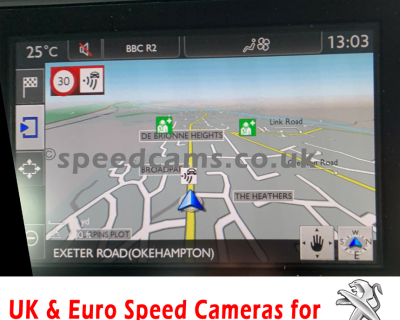 Peugeot 208 308 2008 SMEG Speed Cameras