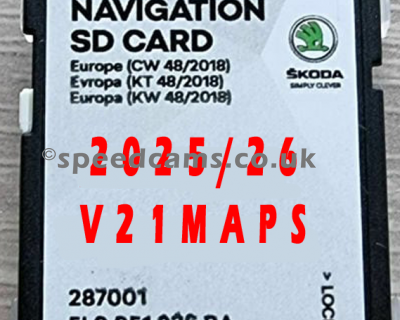 Genuine 5L0 Skoda Sat Nav Map SD Card