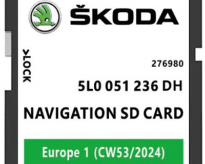 Genuine 5L0 Skoda Map SD Card